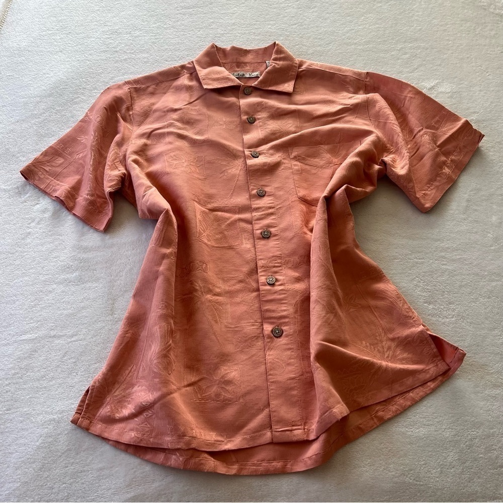 Batik Bay Men’s Coral Button Down Casual Shirt
